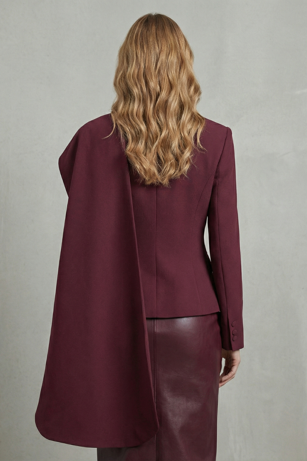 Lapel Tailored Asymmetrical Blazer