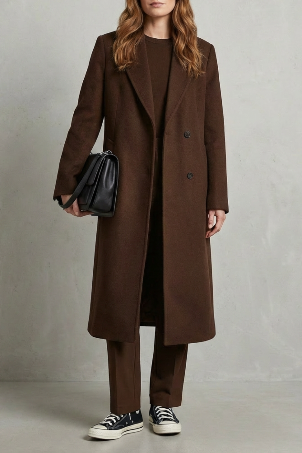 Oversized Hepburn Wool Overcoat