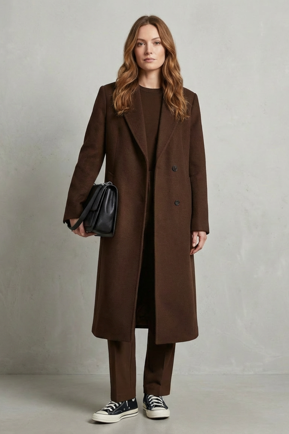 Oversized Hepburn Wool Overcoat