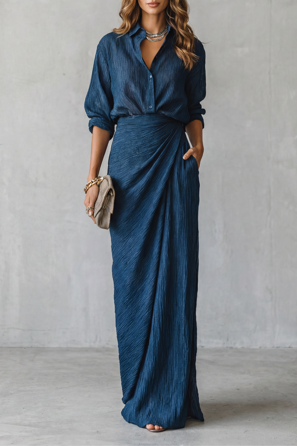 Wrap High Waist Two-Piece Set