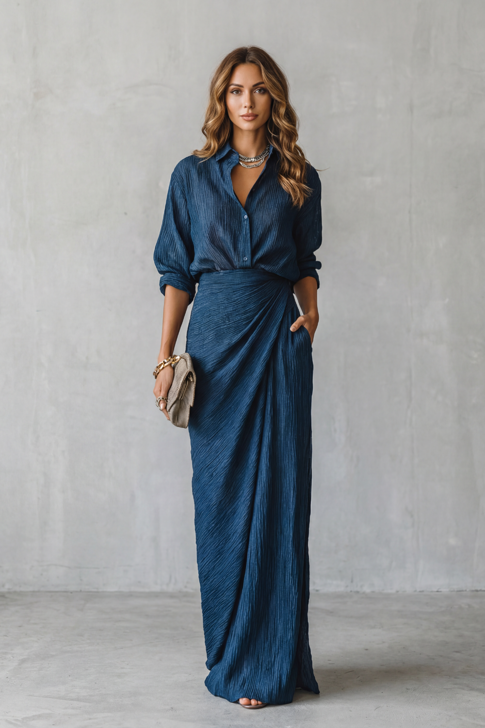 Wrap High Waist Two-Piece Set