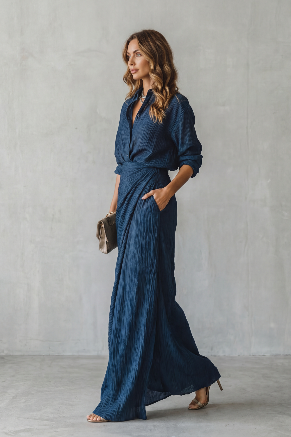 Wrap High Waist Two-Piece Set