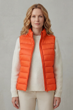 Slim Fit Zip Puffer Gilet Vest