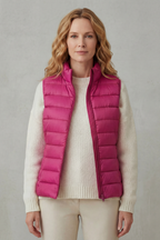 Slim Fit Zip Puffer Gilet Vest
