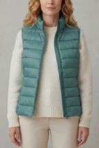 Slim Fit Zip Puffer Gilet Vest