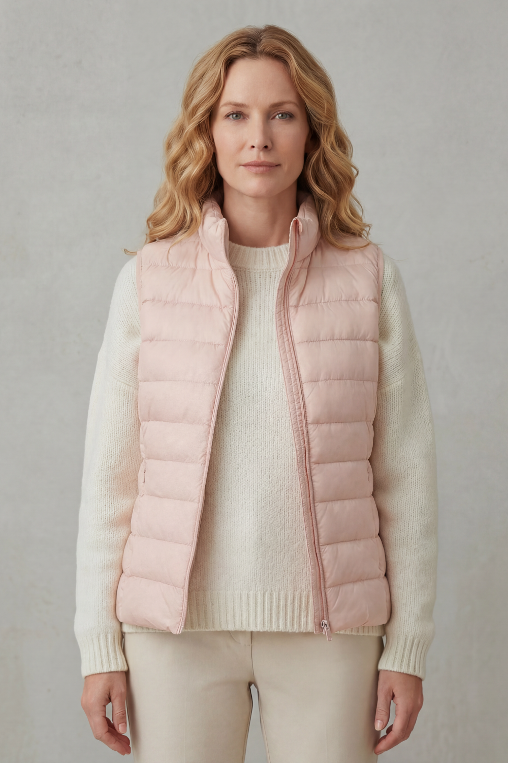 Slim Fit Zip Puffer Gilet Vest