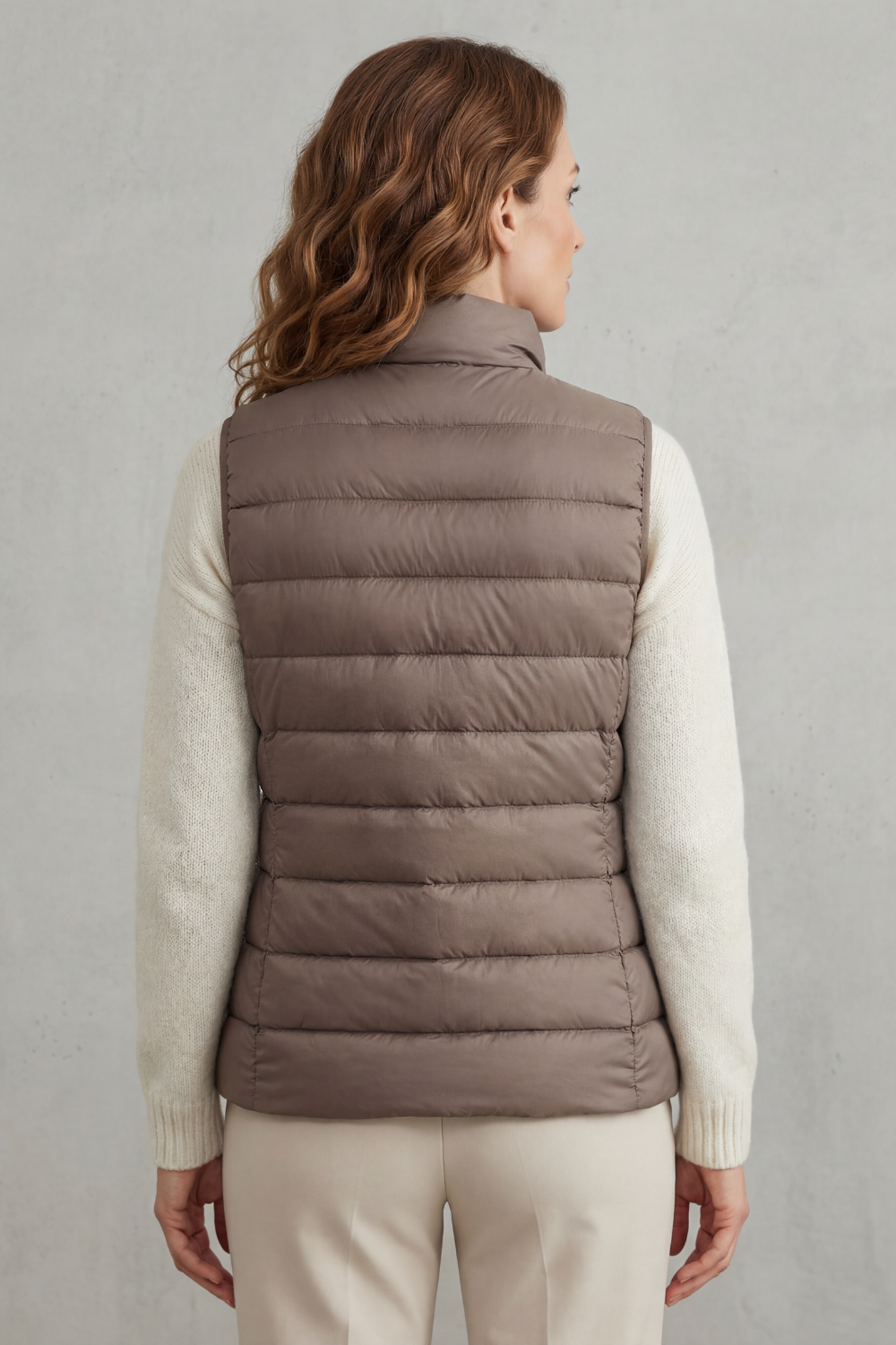 Slim Fit Zip Puffer Gilet Vest