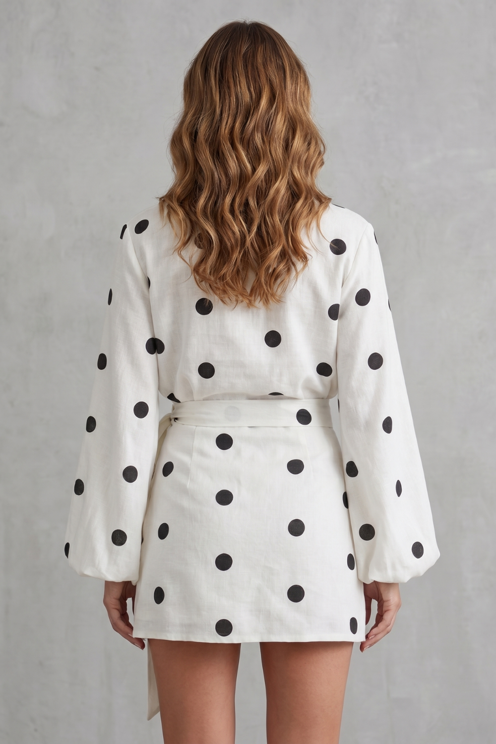 Belmira – Polka dot wrap elegance – Playsuit set