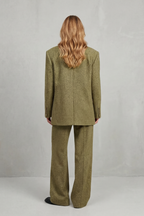 Structured Blazer & Wide-Leg Trouser