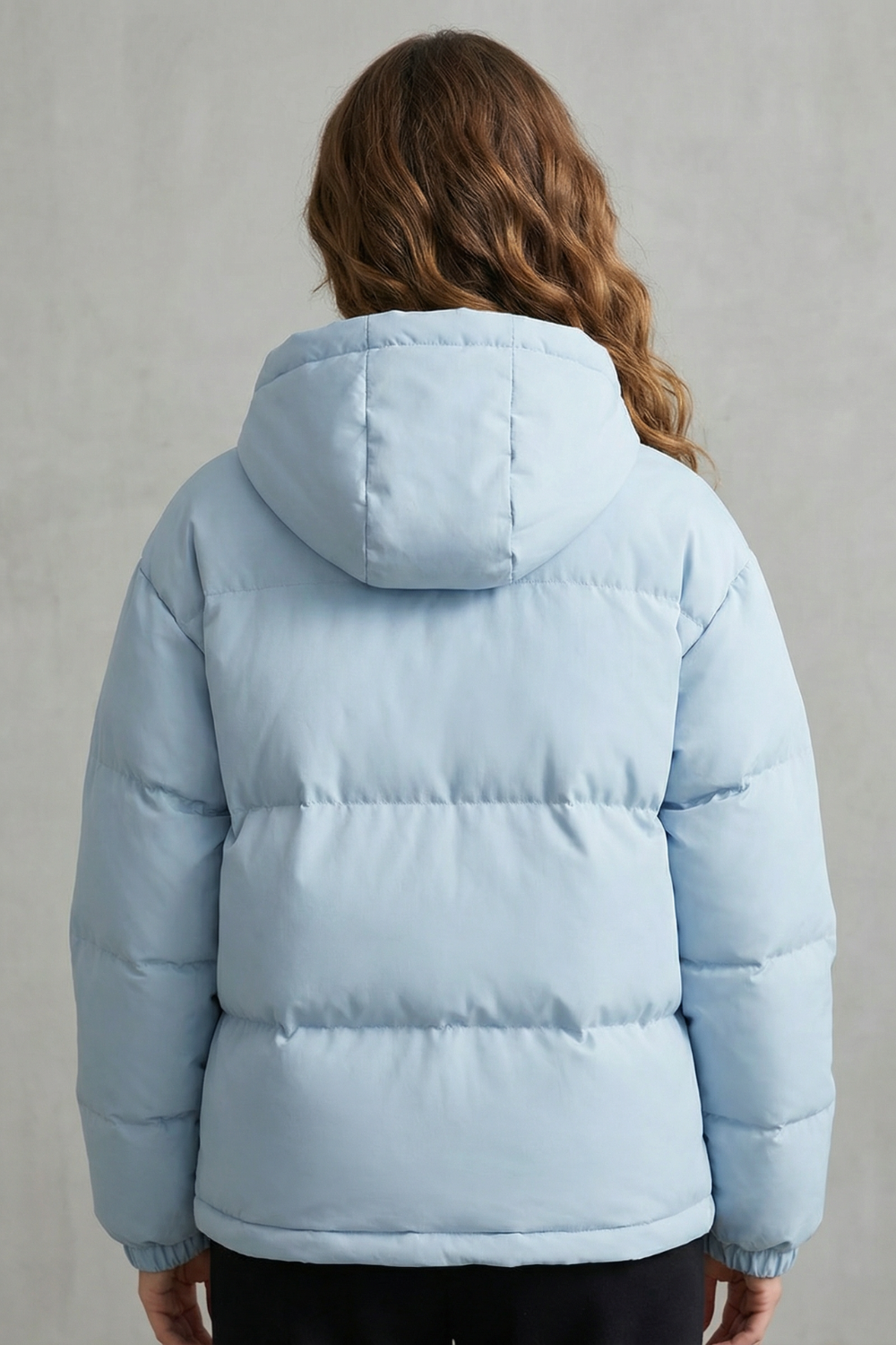 Pockets Hooded Puffer Jacket