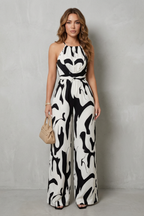 Halter Wide-Leg Jumpsuit