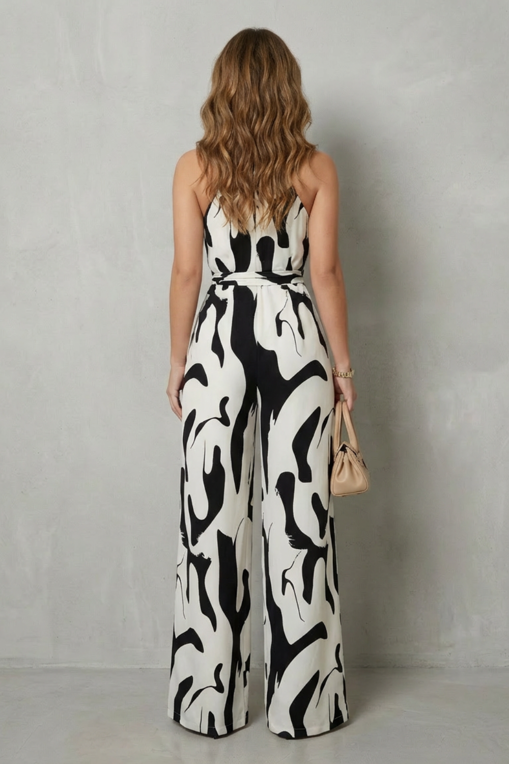 Halter Wide-Leg Jumpsuit