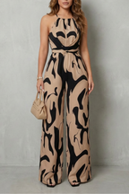 Halter Wide-Leg Jumpsuit