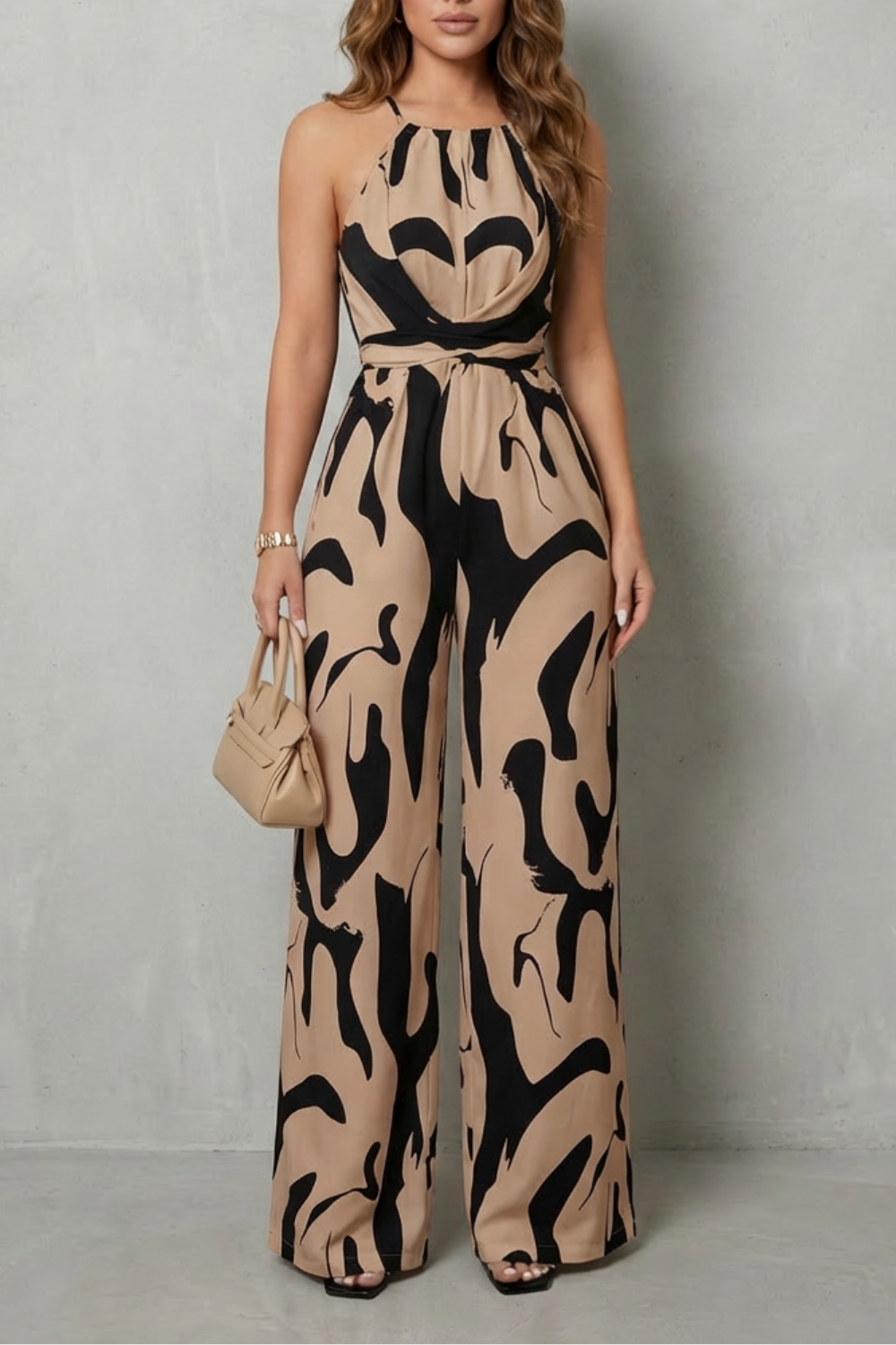 Halter Wide-Leg Jumpsuit