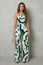 Halter Wide-Leg Jumpsuit