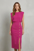 Sleeveless Pockets Summer Elegance