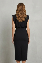 Sleeveless Pockets Summer Elegance