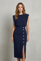 Sleeveless Pockets Summer Elegance