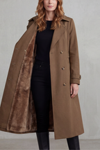 Tailored Knee Length Double-Breasted Winter Coat