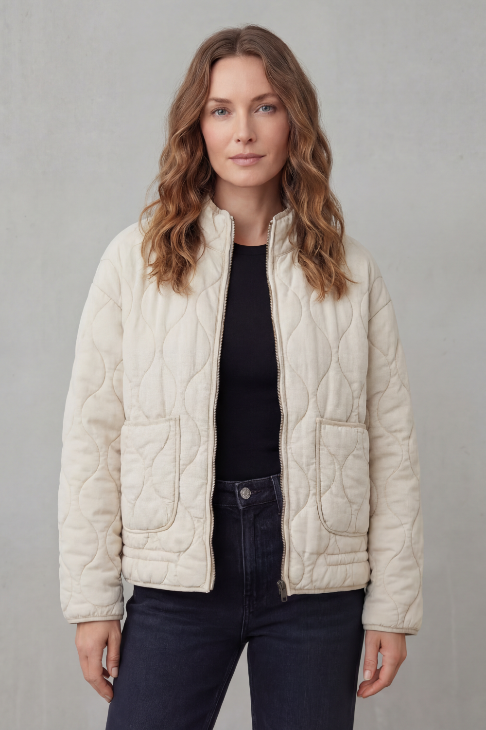Oversized Zip Puffer Jacket