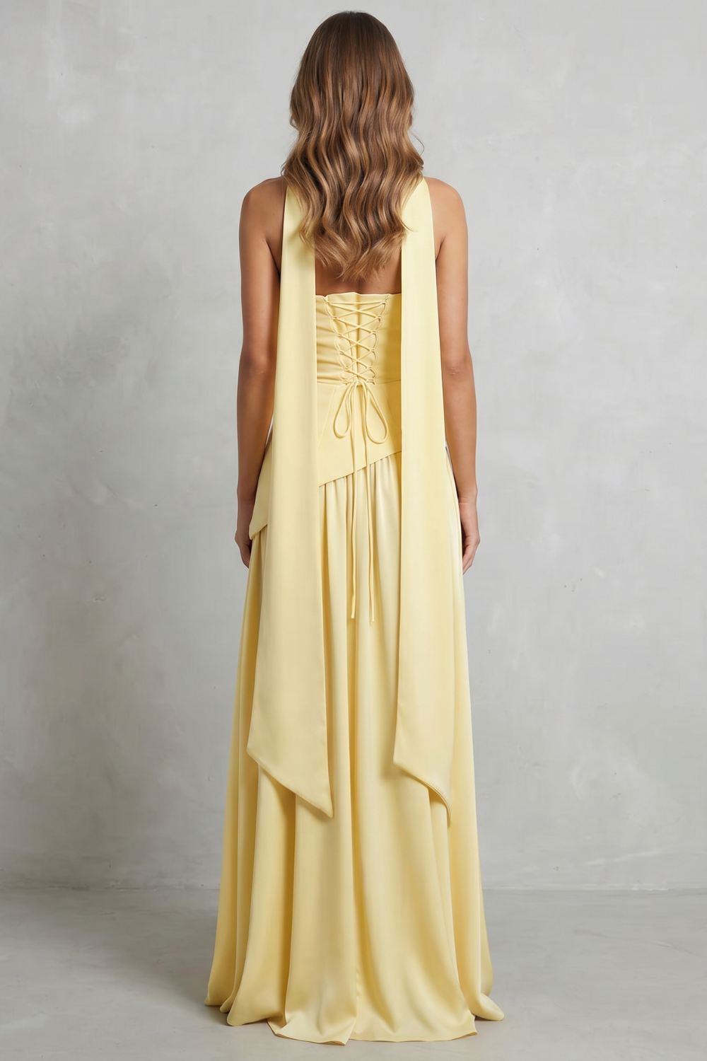 Floor Length Strapless Maxi Dress