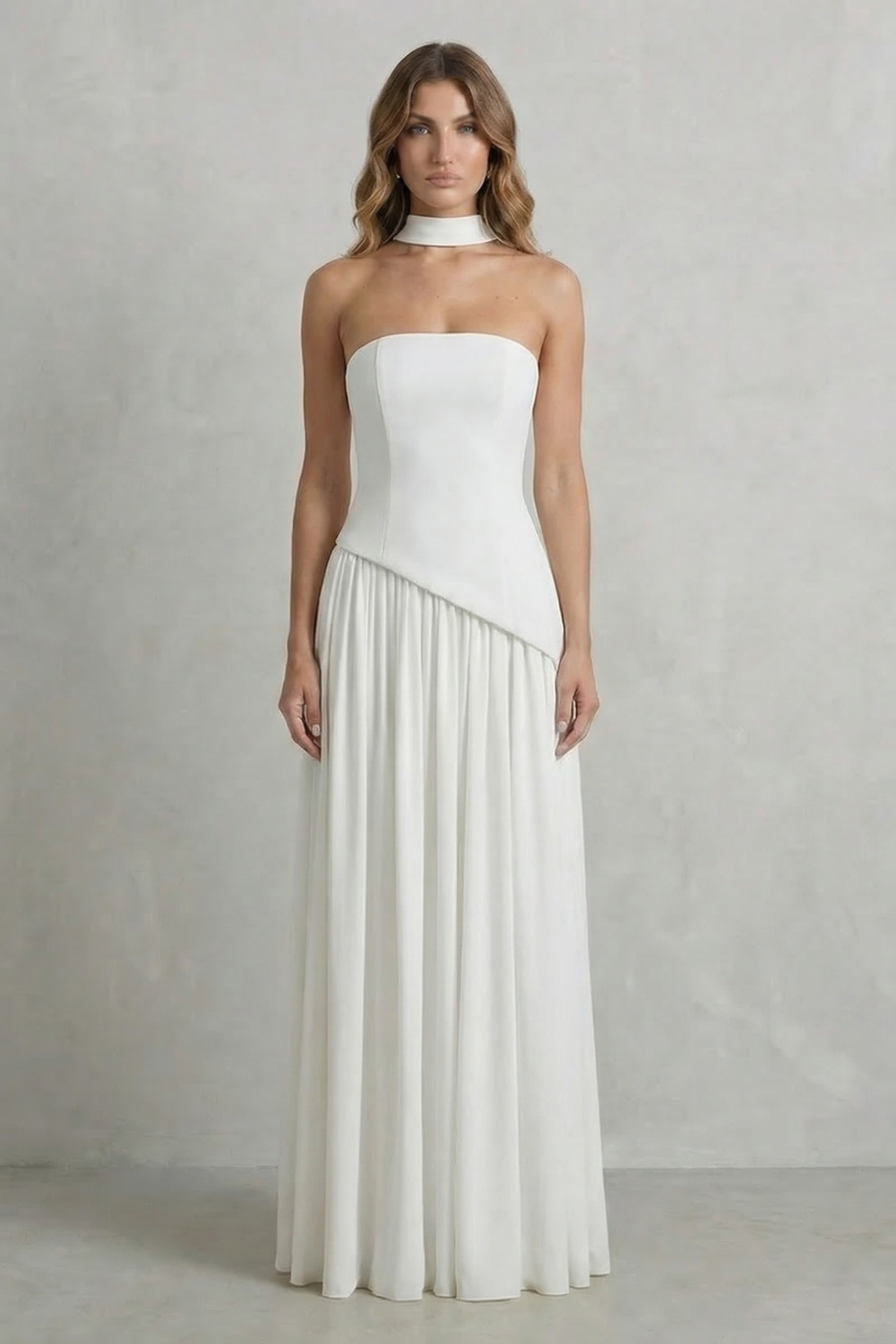 Floor Length Strapless Maxi Dress
