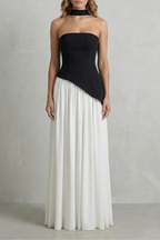 Floor Length Strapless Maxi Dress