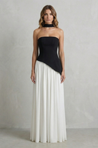 Floor Length Strapless Maxi Dress