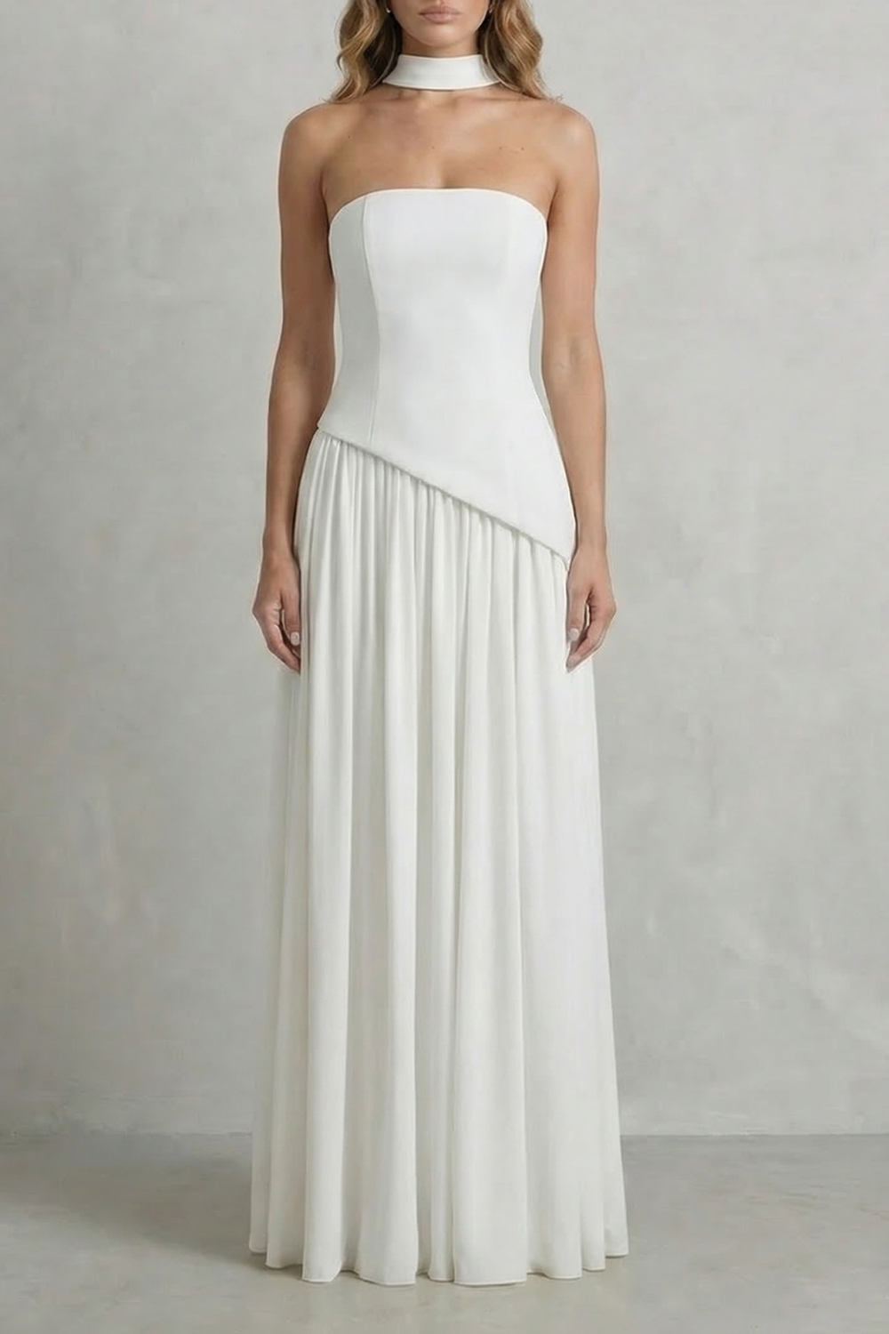 Floor Length Strapless Maxi Dress