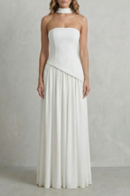 Floor Length Strapless Maxi Dress