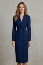 Long Sleeve Bodycon Executive Elegance For Power Dressing