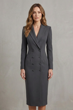 Long Sleeve Bodycon Executive Elegance For Power Dressing