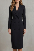 Long Sleeve Bodycon Executive Elegance For Power Dressing