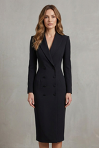 Long Sleeve Bodycon Executive Elegance For Power Dressing