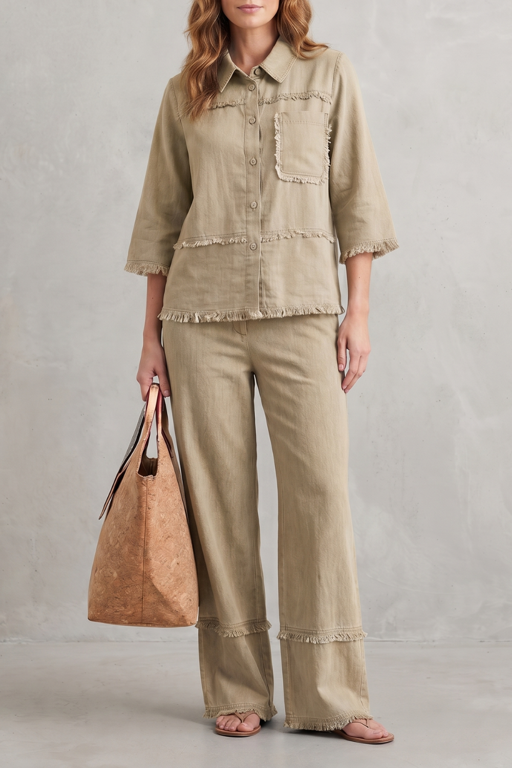 Celestine – Relaxed linen-inspired style – Trouser set