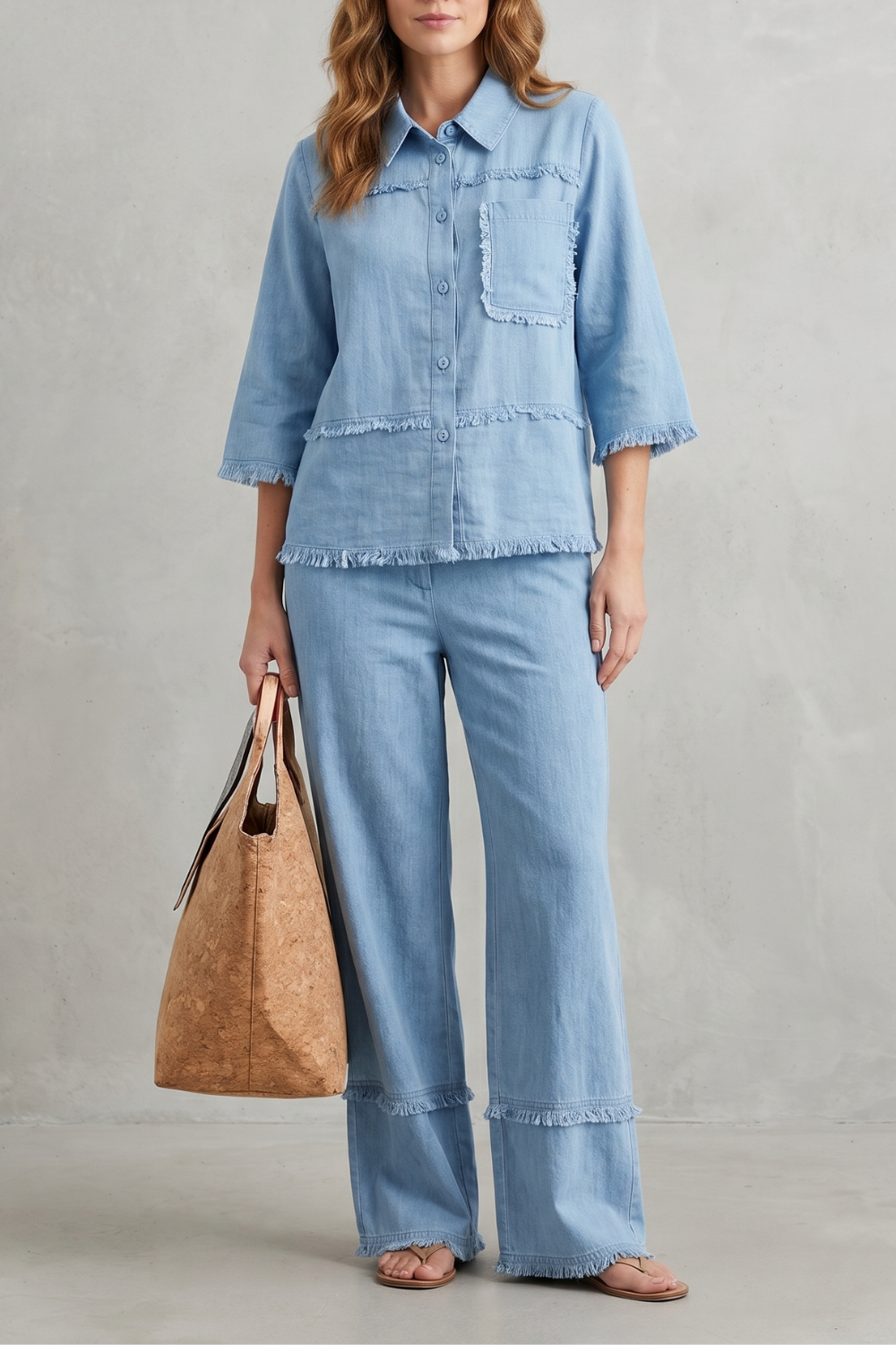 Celestine – Relaxed linen-inspired style – Trouser set