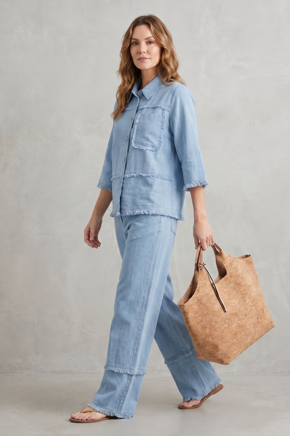 Celestine – Relaxed linen-inspired style – Trouser set
