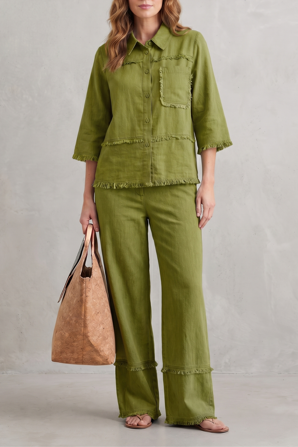 Celestine – Relaxed linen-inspired style – Trouser set