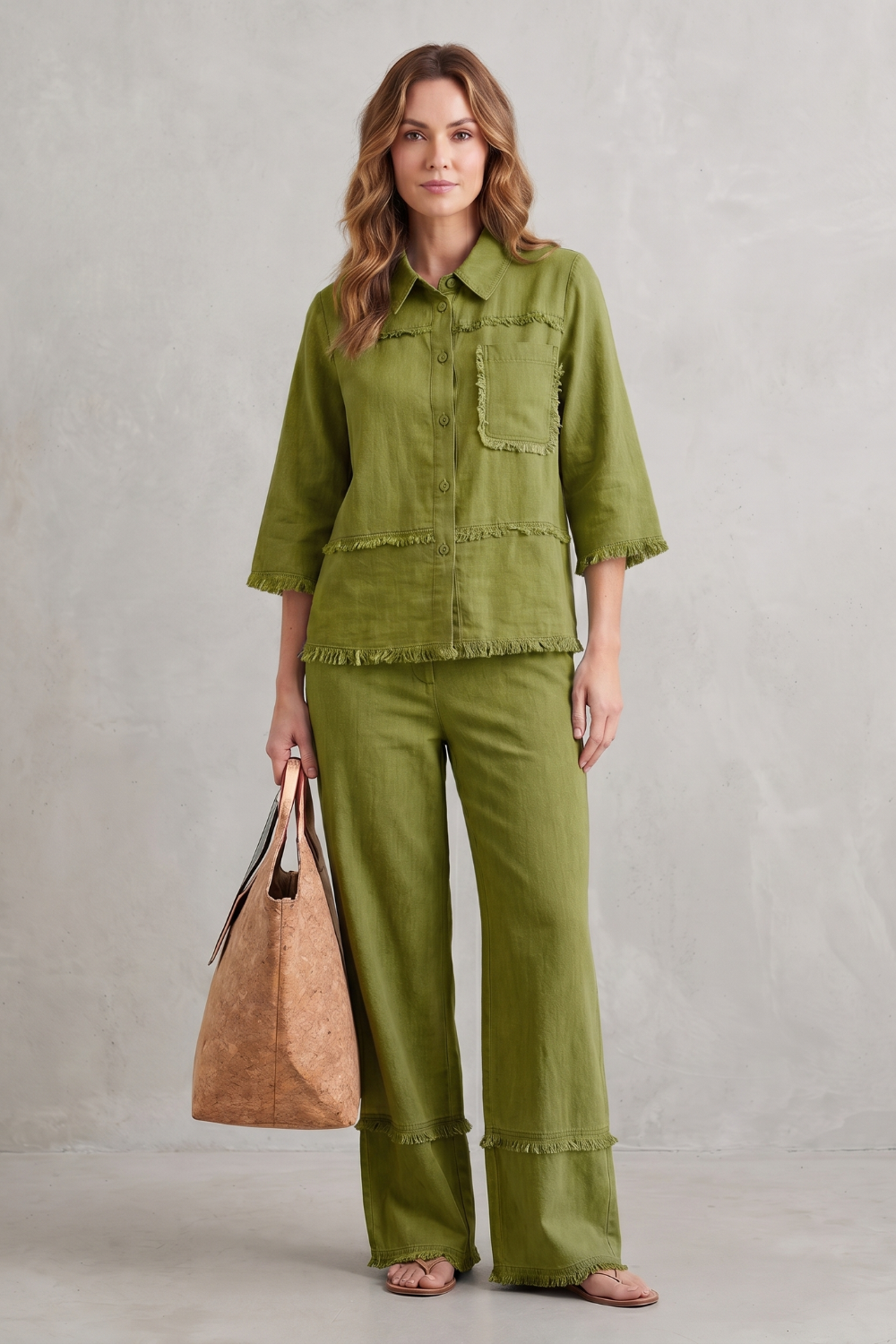 Celestine – Relaxed linen-inspired style – Trouser set