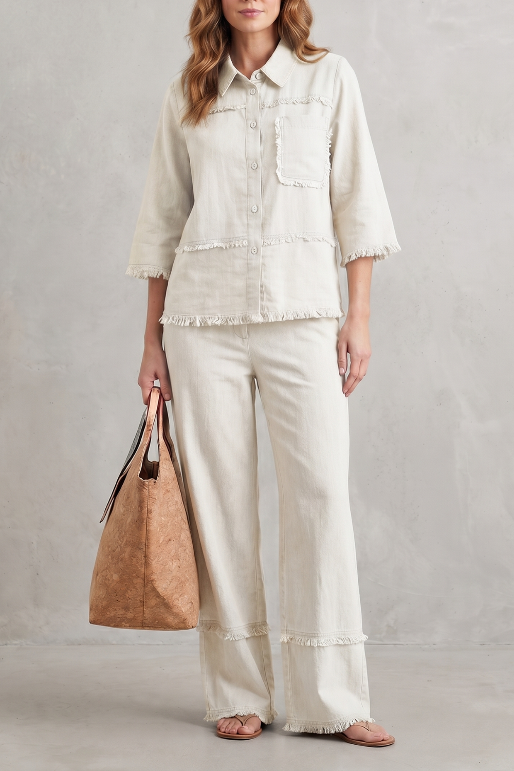 Celestine – Relaxed linen-inspired style – Trouser set
