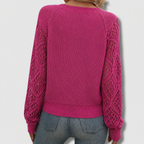 V Neck Jumper Soft Knit Relaxed Fit Long Sleeve Everyday