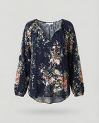 Boho Patchwork Blouse Colourful Casual Relaxed