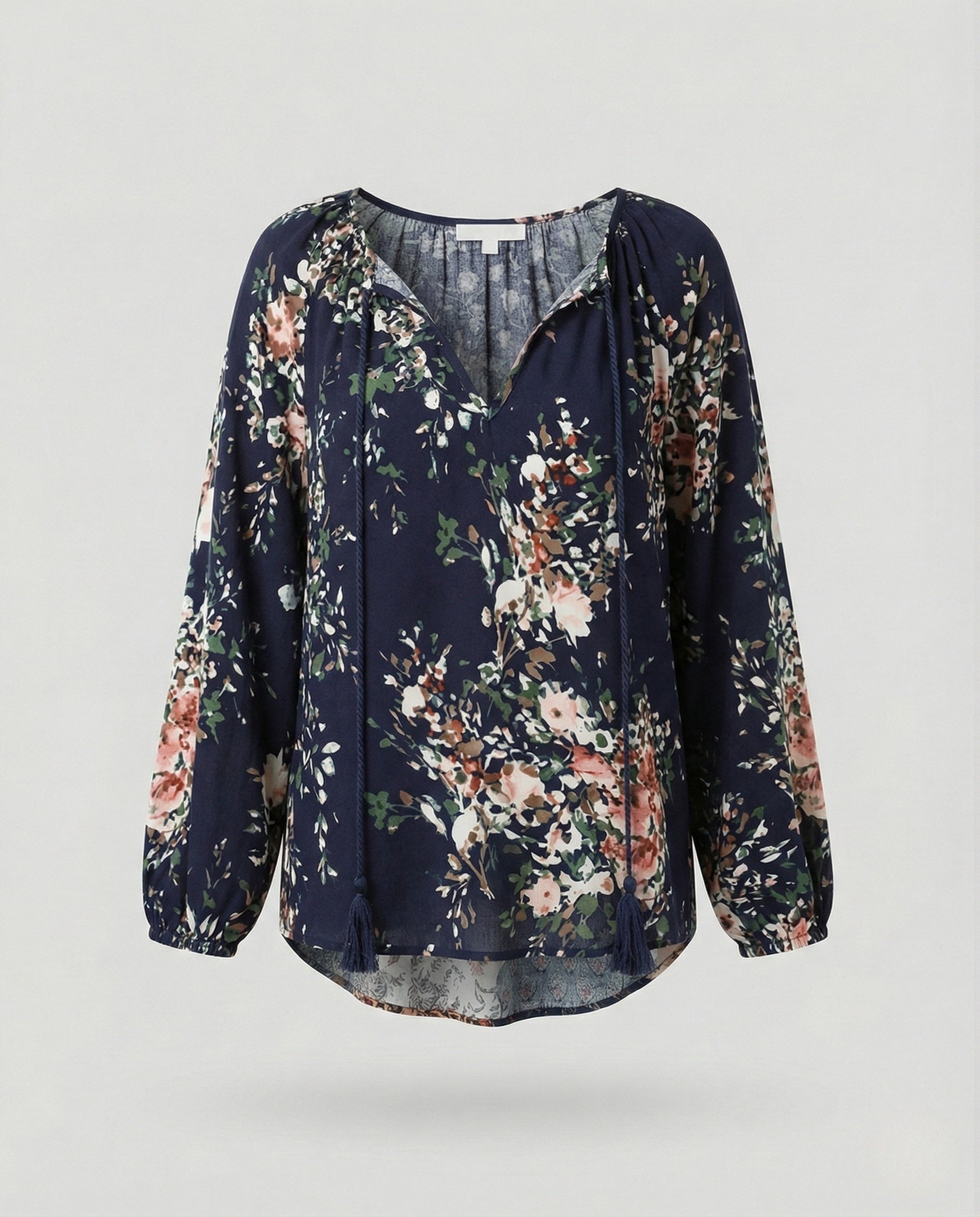 Boho Patchwork Blouse Colourful Casual Relaxed
