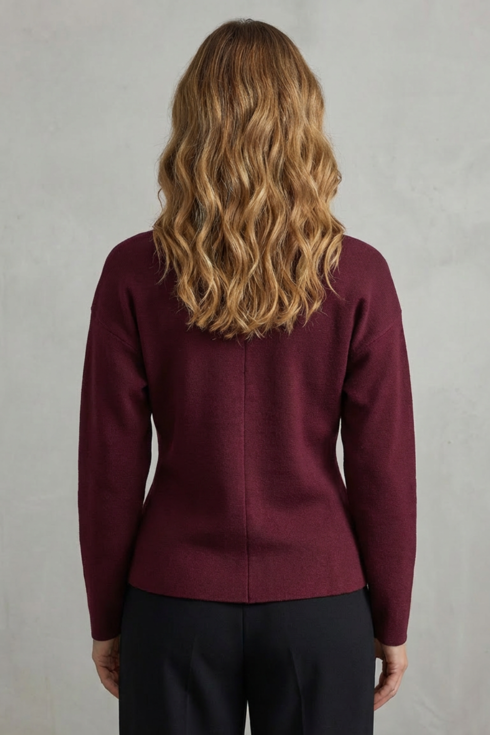V Neck Knit Knitted Slim Jacket & Skirt Set