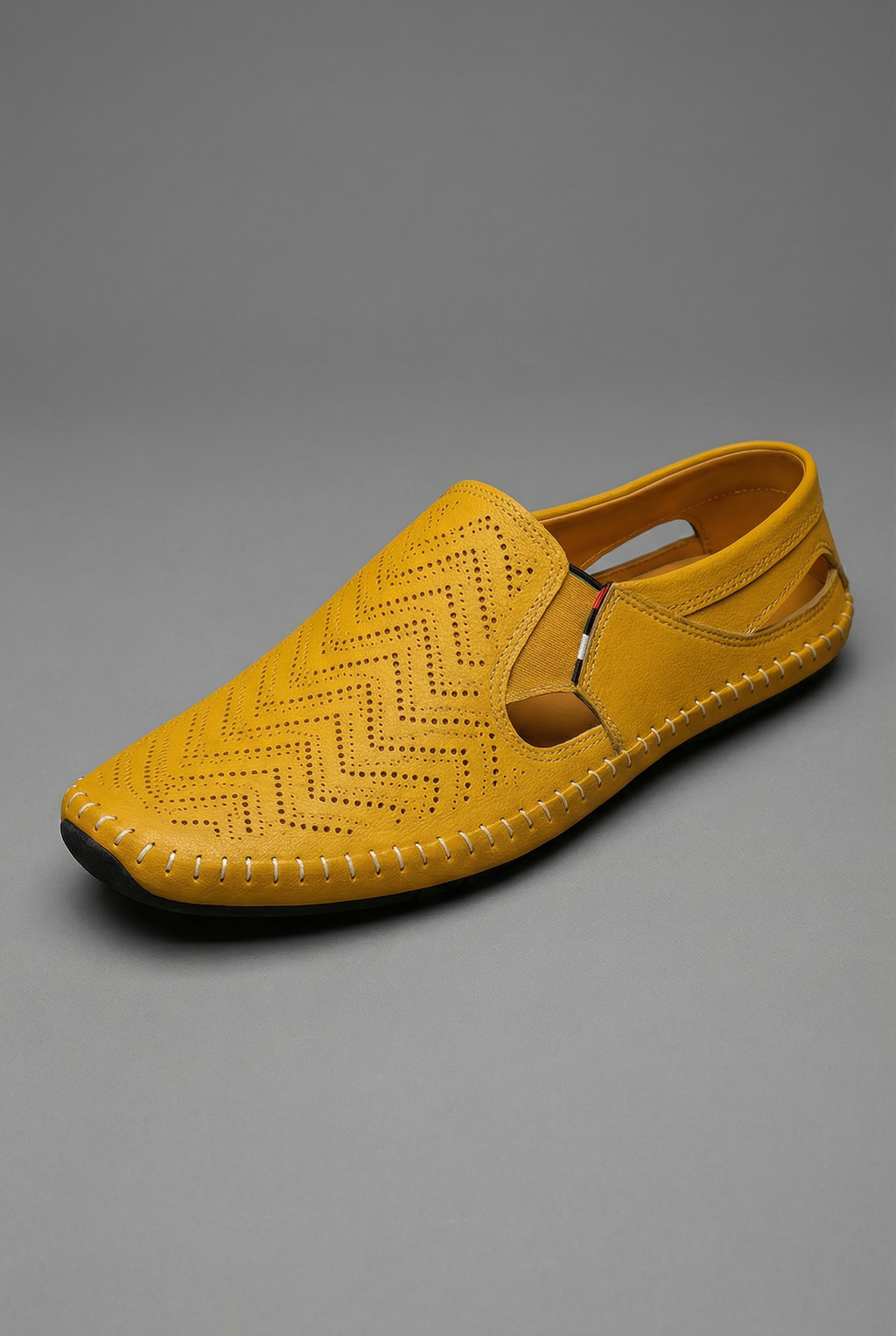 Mens Slip On Loafers Breathable Perforated Casual