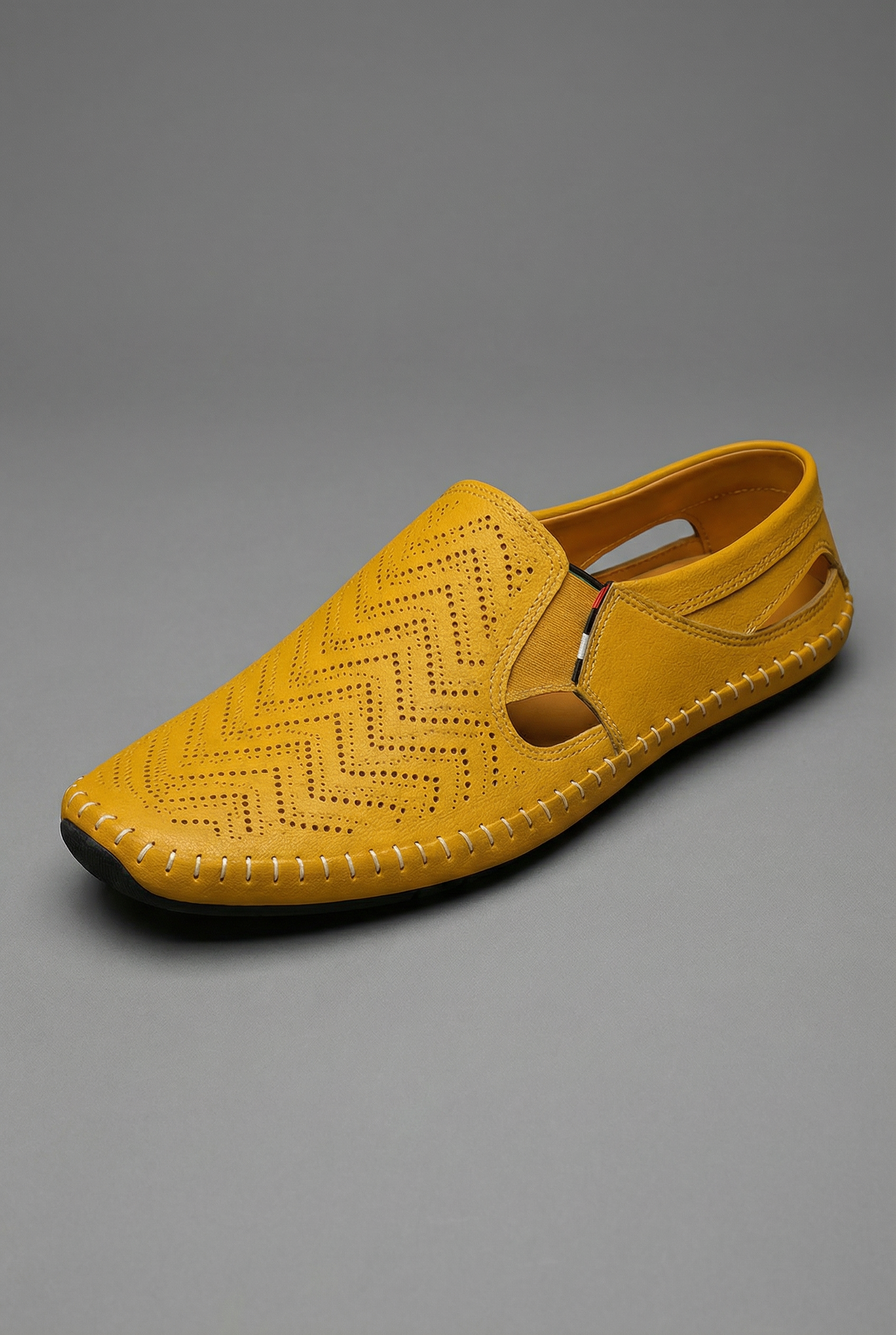 Mens Slip On Loafers Breathable Perforated Casual