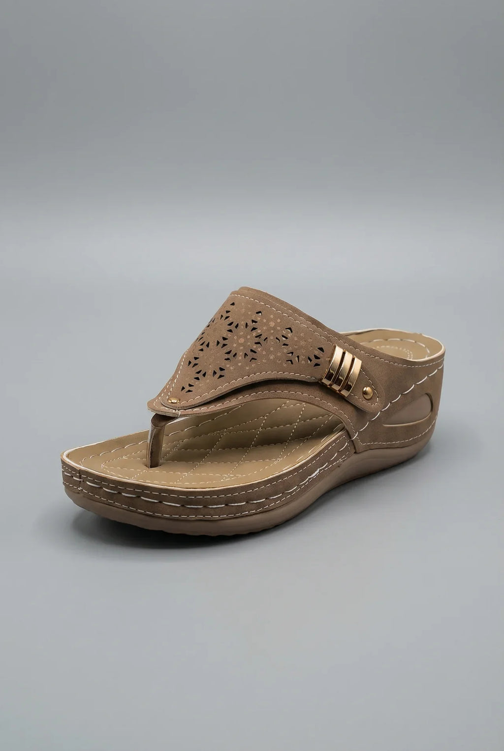 Walking Sandals Wide Fit Wedge Toe Post