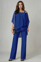 Off Shoulder Wide-Leg Top And Trouser Set