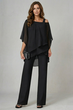 Off Shoulder Wide-Leg Top And Trouser Set