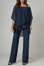 Off Shoulder Wide-Leg Top And Trouser Set